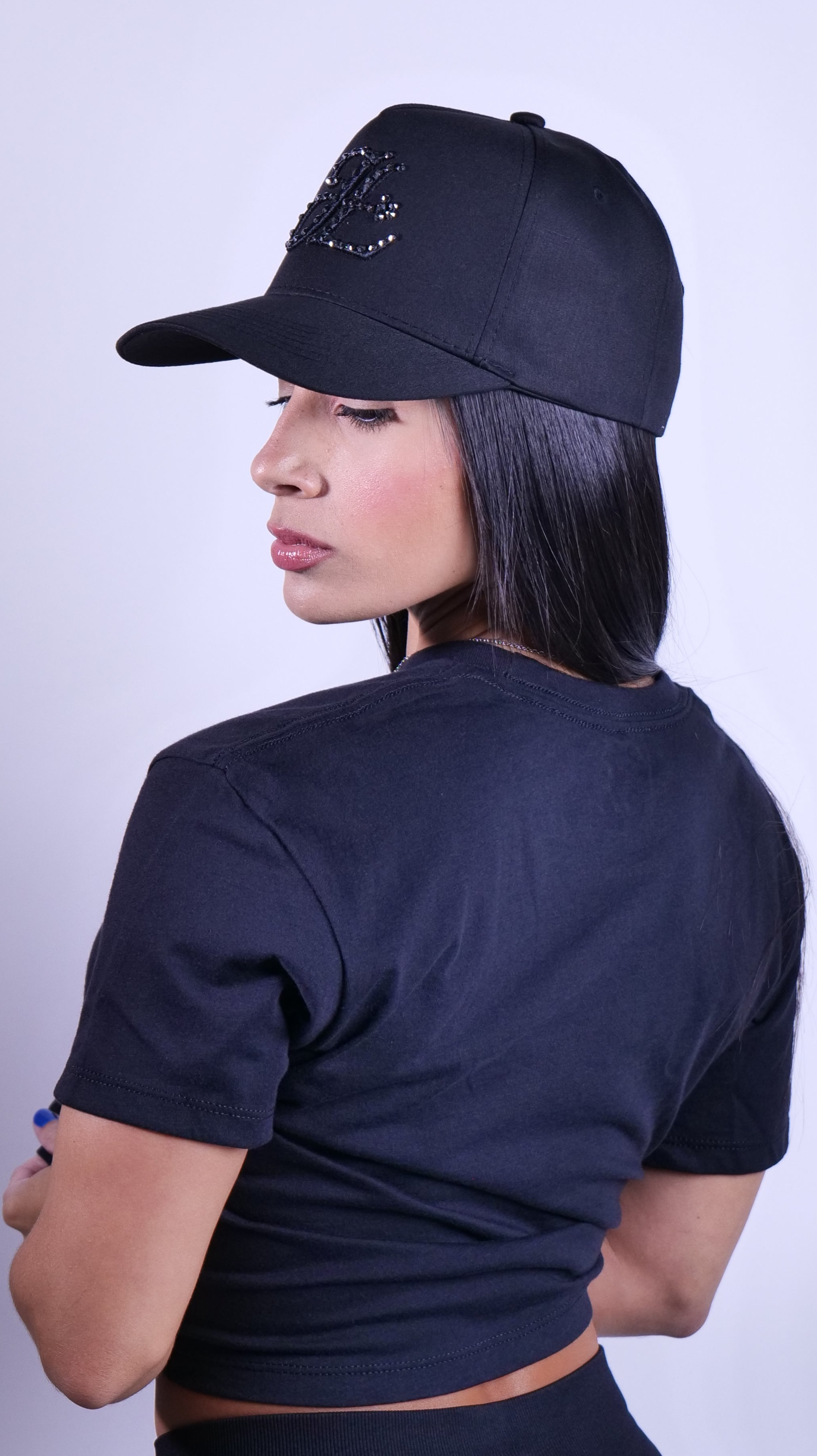 JL Training Crop Top- Black